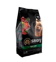 Корм Savory зі свіжим ягням сухий для дорослих вибагливих собак малих порід 1кг