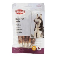 Ласощі Trixie Denta Fun Rolls з качкою для зубів палички 12см для собак 10шт 80г