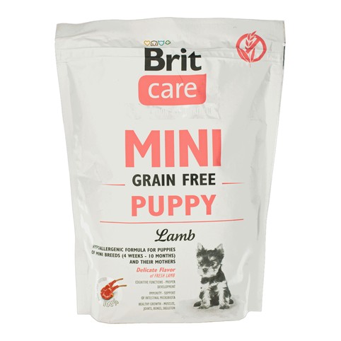 Корм Brit Care Grain Free Mini Puppy з ягням сухий для цуценят та молодих собак мініатюрних порід 400г