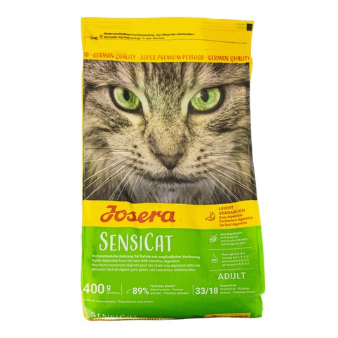 Корм Josera SensiCat з м’ясом птиці сухий для дорослих котів з чутливим травленням 400г