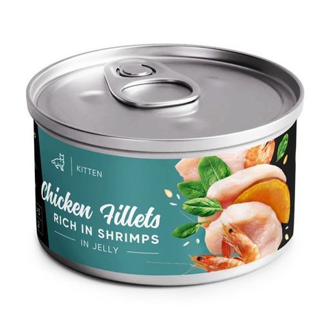 Корм Savory філе курки з креветками в желе вологий для кошенят 70г