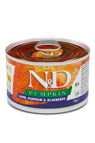 Корм Farmina N&D Pumpkin з ягням, гарбузом та чорницею беззерновий вологий для дорослих собак малих порід 140г