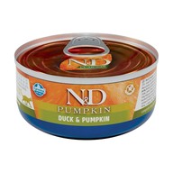Корм Farmina N&D Pumpkin з гарбузом та качкою беззерновий вологий для дорослих котів 70г