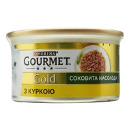 Корм Purina Gourmet Gold Соковита насолода з куркою для котів з/б 85г