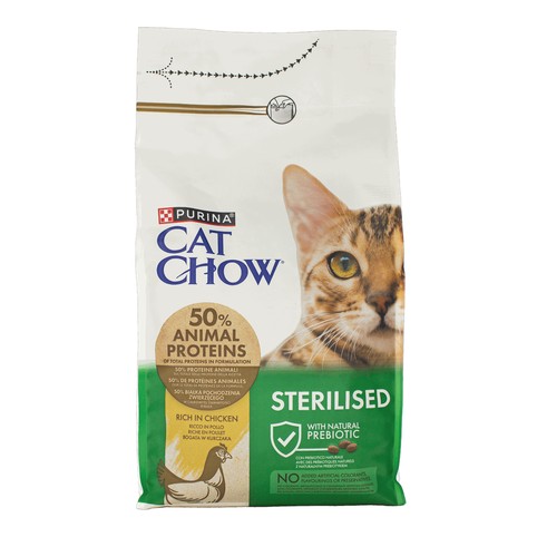Корм Cat Chow Sterilised з куркою сухий для дорослих стерилізованих котів 1,5кг