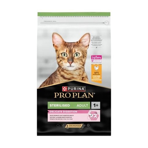Корм ProPlan Sterilised Delicate з куркою сухий для стерилізованих котів з чутливим травленням 400г