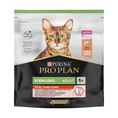Корм ProPlan Sterilised Vital Function з лососем сухий для стерилізованих котів 10кг