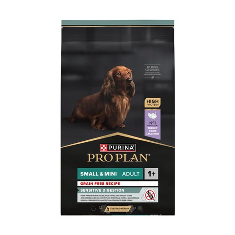 Корм ProPlan Small&Mini Sensitive сухий беззерновий з індичкою для собак малих порід з чутливим травленням 2,5кг