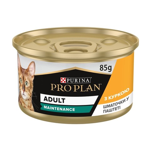 Корм ProPlan Adult з куркою для котів з/б 85г