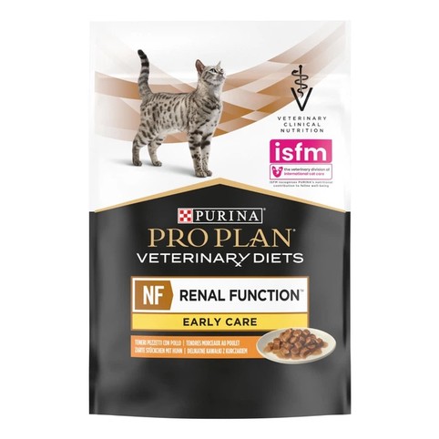 Дієтичний корм ProPlan Veterinary Diets NF Renal Function Early Care з куркою при патології нирок шматочки у підливці для котів 85г