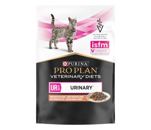 Дієтичний корм ProPlan Veterinary Diets UR Urinary з куркою шматочки у підливці для профілактики сечокам’яної хвороби для котів 85г